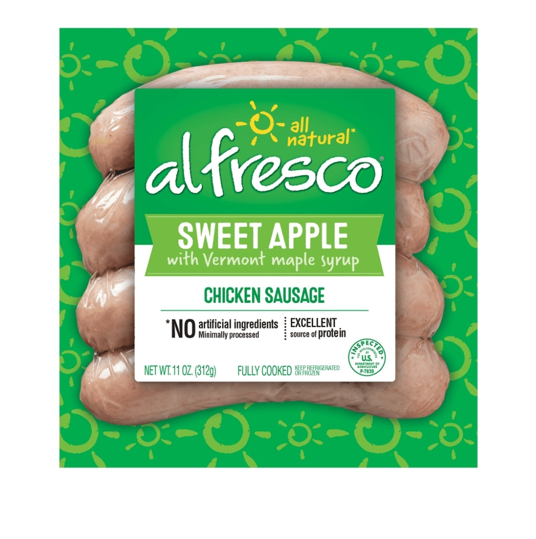 Al Fresco Sweet Apple Chicken Sausage 11 oz