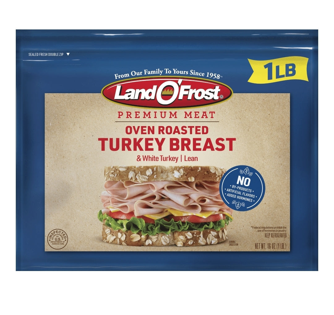 Land O'Frost Premium Oven Roasted Turkey Breast, 16 oz