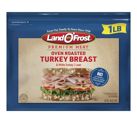 Land O'Frost Premium Oven Roasted Turkey Breast, 16 oz