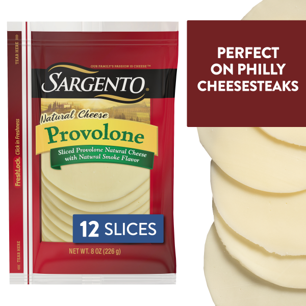 Sargento Natural Cheese Provolone, 12 slices