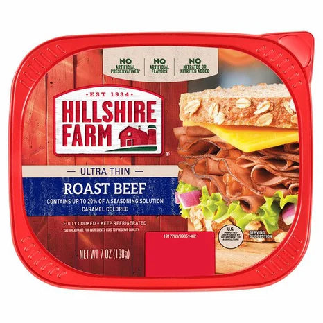 Hillshire Farm Sliced Roast Beef Deli Lunch Meat