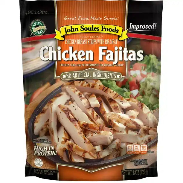 John Soules Foods Fresh Chicken Fajitas Breast Strips, 8oz