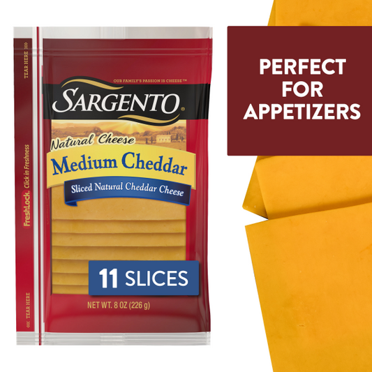 Sargento Sharp Cheddar Cheese, 11 slices