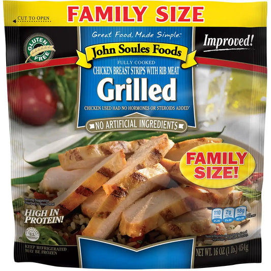 John Soules Foods Fresh Grilled Chicken Breast Strips, 16oz