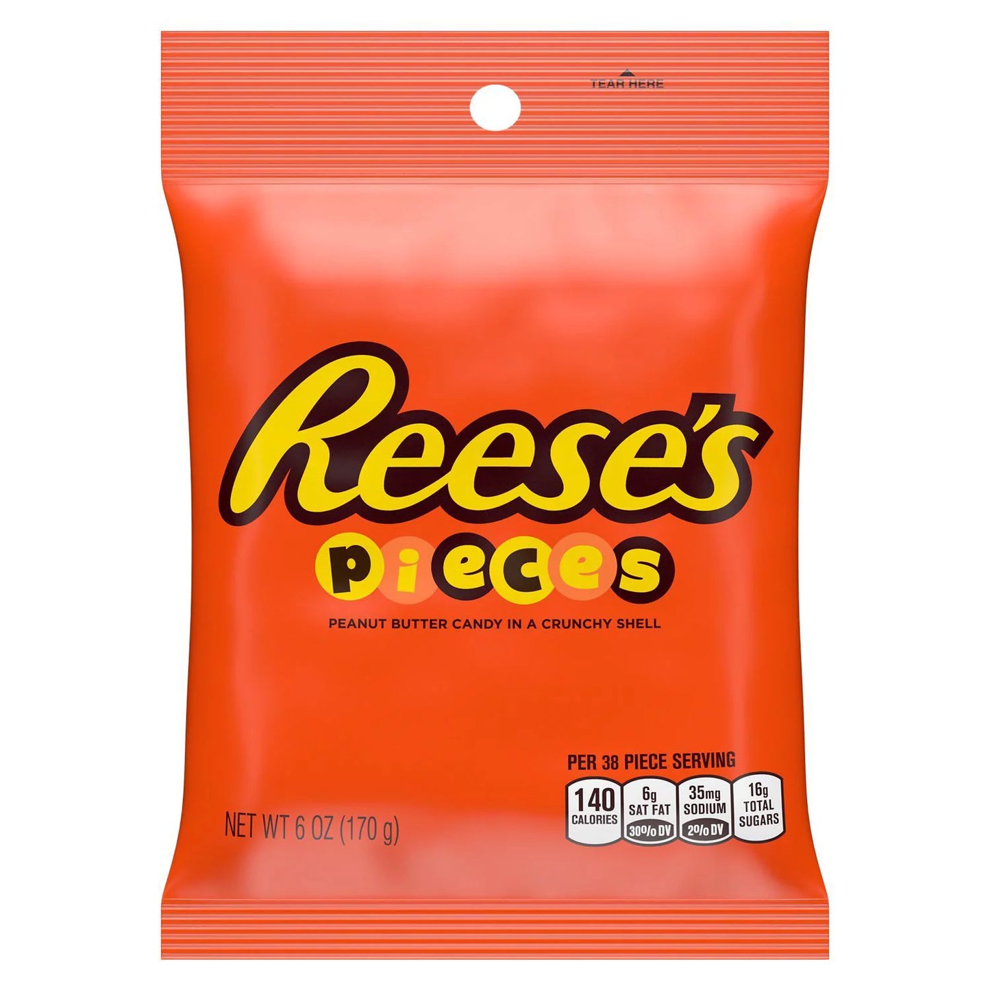 Reese's, PIECES Peanut Butter Candy, 6 oz, Bag