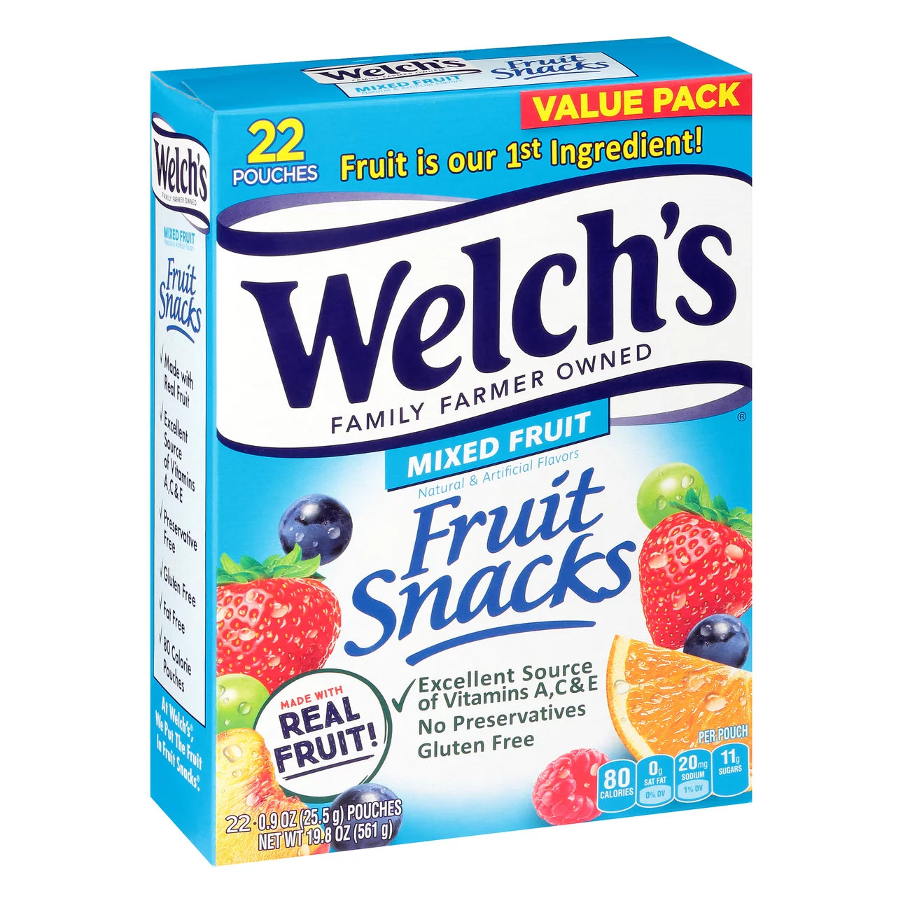 Welch's Fruit Snacks, various flavors 22ct, 0.9oz